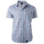 Herrenhemd Elbrus Loen blau LightBlue/KhakiCheck