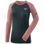 Damen-T-Shirt Dynafit Alpine Pro W L/S Tee schwarz/rosa blueberry MOKAROSA/6240