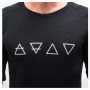 Herren-Funktionsshirt Sensor Merino Blend Elements black