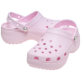Damenpantoffeln Crocs Classic Platform Pearl Clog