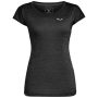 Damen-T-Shirt Salewa Puez Melange Dry W S/S Tee schwarz black out melange