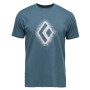 Herren-T-Shirt Black Diamond M Chalked Up 2.0 Ss Tee blau Creek Blue (4064)