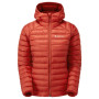 Damen-Winterjacke Montane Fem Anti-Freeze Hoodie rot Saffron Red