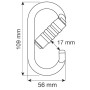 Karabiner Camp Oval Pro 3Lock