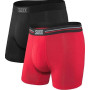 Boxershorts Saxx Vibe Boxer Brief 2Pk schwarz/rot Black/Red