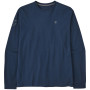 Herren-T-Shirt Patagonia Forge Mark Responsibili Tee LS dunkelblau Lagom Blue