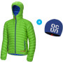 Herrenjacke Ocún Tsunami men + čepice grün/blau