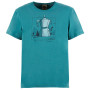 Herren-T-Shirt E9 Moka grün/blau Green-Lake-362
