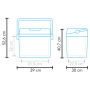 Kühlbox Mestic Thermo electric MTEC-25 AC/DC