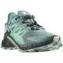 Damen Laufschuhe Salomon Supercross 4 GTX hellblau Dusty Turquoise / India Ink / Blue Haze