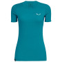 Damen-T-Shirt Salewa Puez Graphic 2 Dry W S/S Tee blau OceanMelange