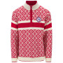 Herrenpullover Dale of Norway Cortina 2026 Masc. Sweater rot/weiß Raspberry Offwhite