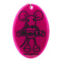 Anhänger Boll Reflective Pendant 4 rosa Magenta