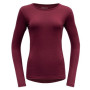 Damen-T-Shirt Devold Breeze Woman Shirt rosa Beetroot