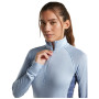 Damen-Funktionsshirt Icebreaker Wom Mer 260 ZoneKnit LS Half Zip