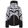 Damen Skijacke Dare 2b Rocker Jacket weiß/schwarz Black & White Graffiti