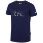 Herren-T-Shirt Zulu Merino 160 Short Cabelway Comfy blau navy
