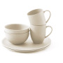 Geschirrset Outwell Bamboo Dinner Set 2 persons weiß