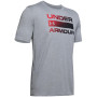 Herren-T-Shirt Under Armour Team Issue Wordmark SS grau SteelLightHeather/Black