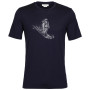 Herren-T-Shirt Icebreaker Tech Lite II SS Tee Skiing Yeti dunkelblau midnight navy