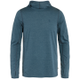 Herren Funktions-Sweatshirt Fjällräven Abisko Sun-hoodie M blau/grün Indigo Blue