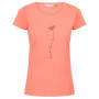 Damen-T-Shirt Regatta Womens Breezed II orange Fusion Coral