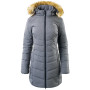 Damen-Winterjacke Hi-Tec Lady Gala hellgrau GrayMelange/Black