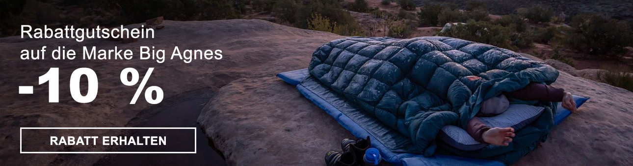 RABATT - COUPON -10% auf die Marke Big Agnes