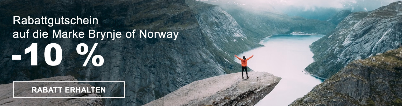 RABATT - COUPON -10% auf die Marke Brynje of Norway