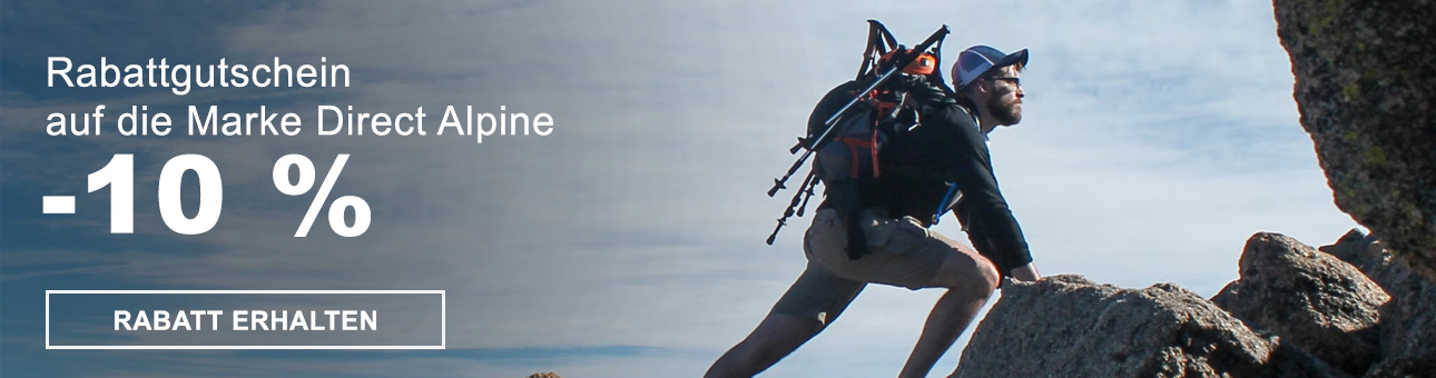 RABATT - COUPON -10% auf die Marke Direct Alpine