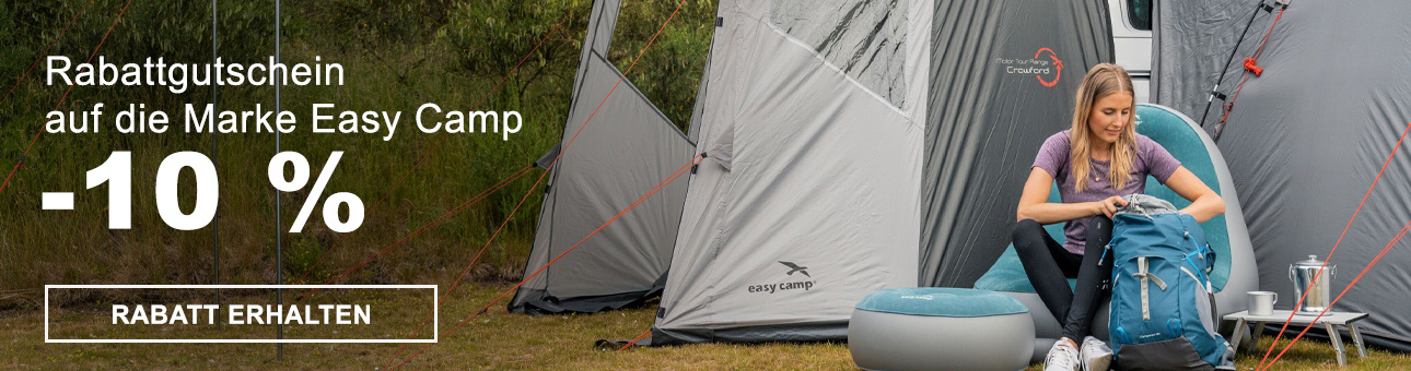 RABATT - COUPON -10% auf die Marke Easy Camp