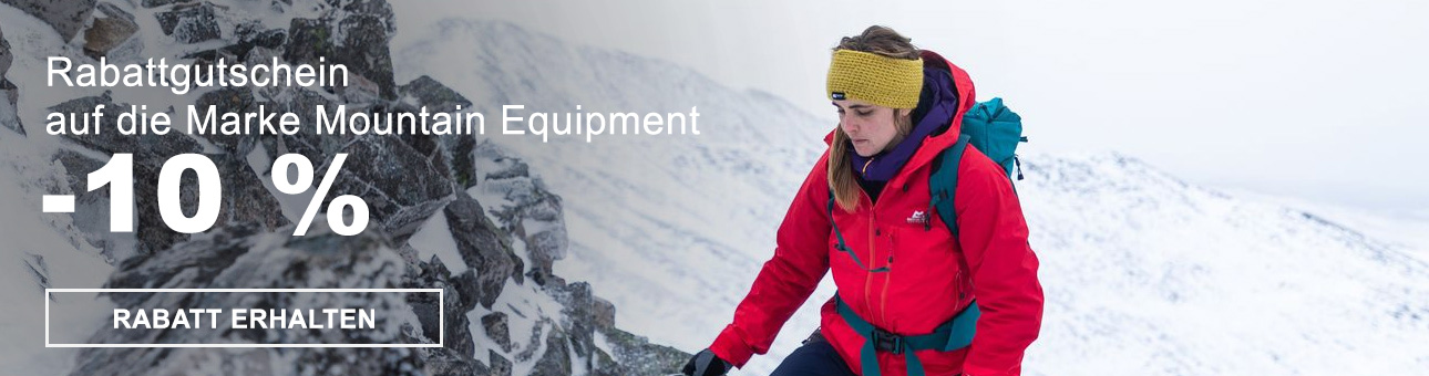 RABATT - COUPON -10% auf die Marke Mountain Equipment
