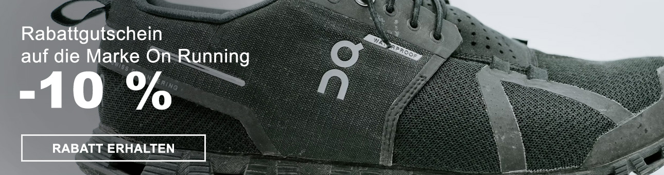 RABATT - COUPON -10% auf die Marke On Running